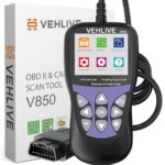 ATDIAG OBD2 Scanner V850 One-Click I/M,Car Code Reader Diagnostic Check Engine Light Scan Tool for All OBDII Vehicles,Turn Off CEL,Read/Clear Codes,Live Data,Voltage Test