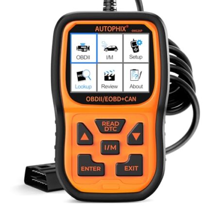 AUTOPHIX OM126P+ OBD2 Scanner, Car Code Reader for Check Engine Light, Code Scanner for Automotive Diagnostic, Live Data, Read & Clear Fault Code for All US Cars After 1996