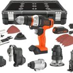 BLACK+DECKER 20V MAX MATRIX Drill, Power Tool Combo Kit, 6-Tool Set, Cordless Tool Set (BDCDMT1206KITC)