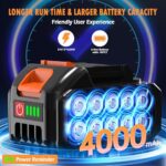 Cordless Car Buffer Polisher Kit, 21V 6IN Touchscreen, 8-Speed 6000 RPM - Image 2