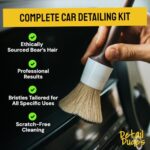 Premium Boar Hair Car Detailing Brushes - Soft Cleaning Kit for Auto Interior & Exterior - Image 2