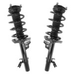 Detroit Axle - 2 Front Struts for 2016-2020 Honda Pilot Ridgeline, 2017 2018 2019 Struts with Coil Spring Assembly Replacement Suspension Ready Struts Shocks