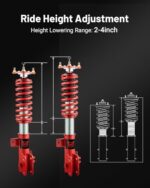 Mazda 3 Coilovers 2014-2018 Height Adjustable Suspension Lowering Kit Red - Image 2