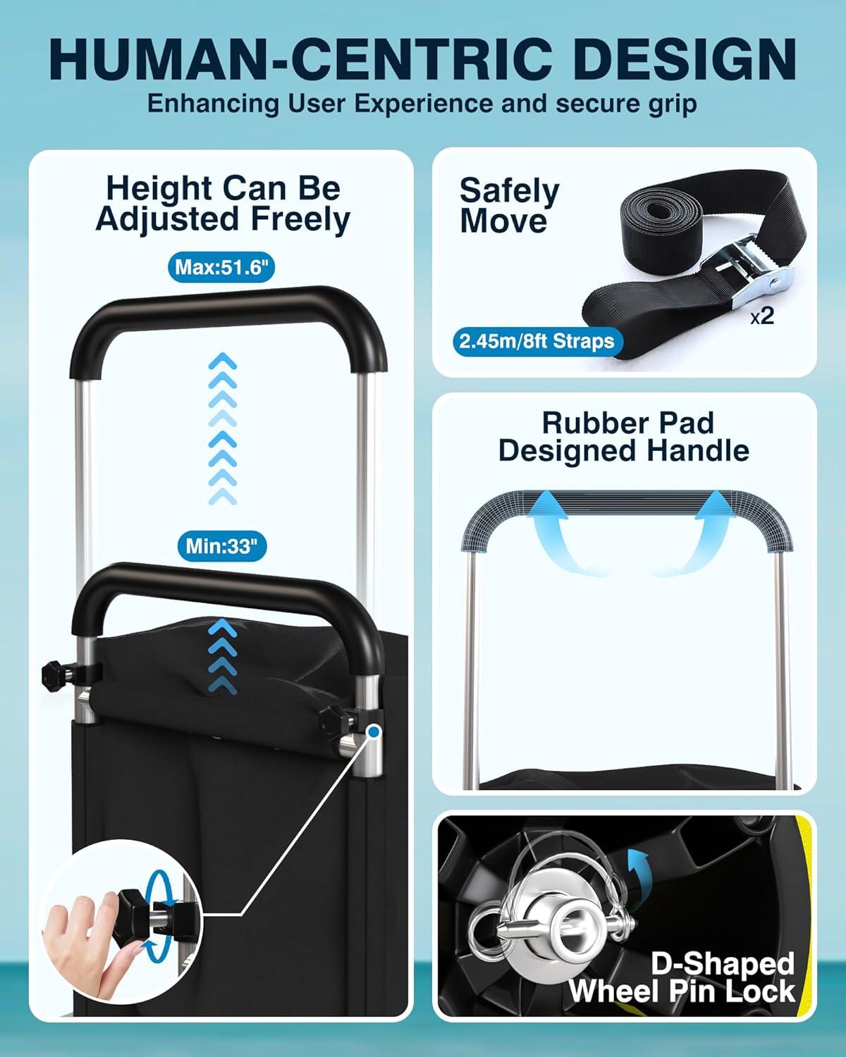 Let's Explore: Our Lightweight⁣ beach Cart⁣ with 13