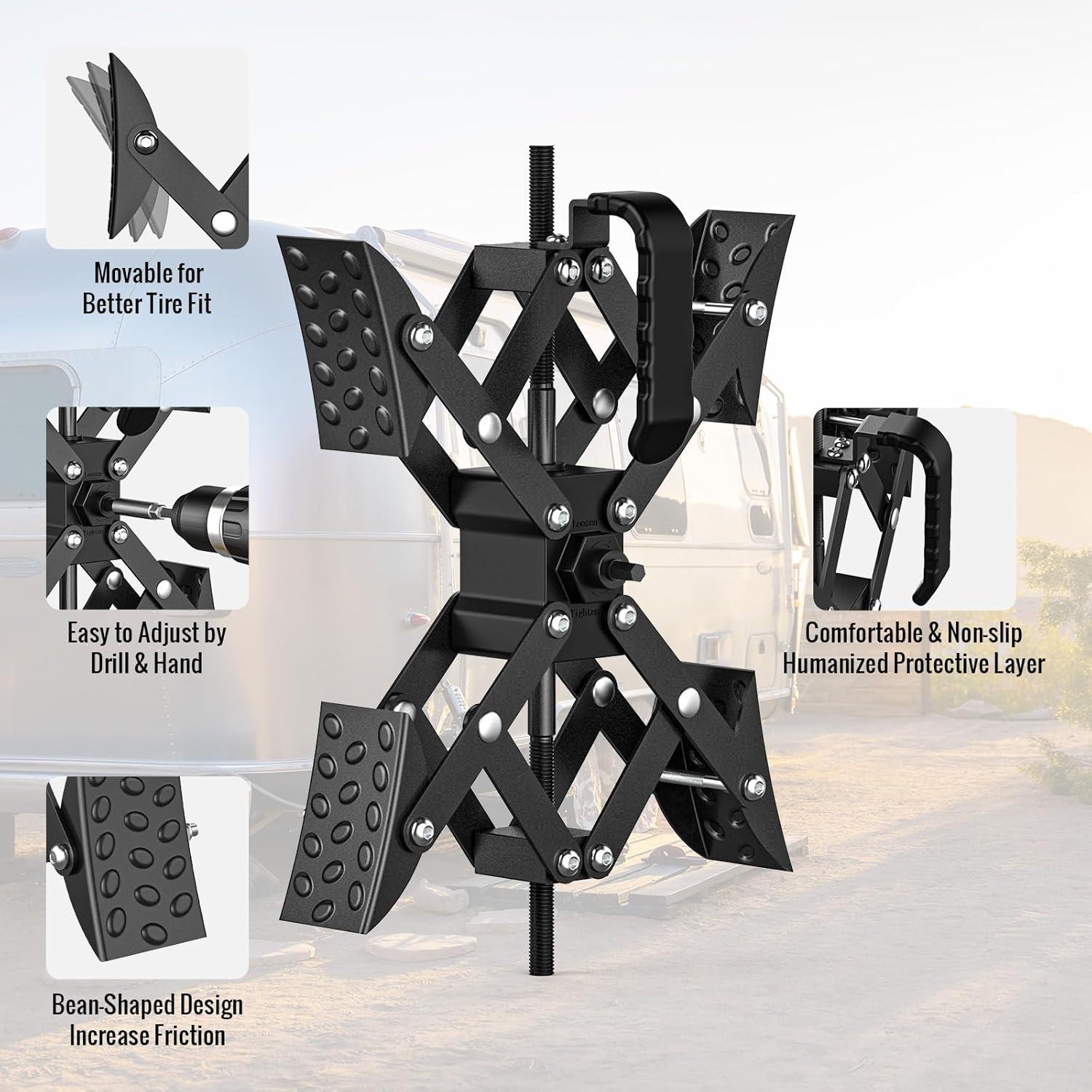 Quick⁣ & Easy X-Shaped RV‍ Stabilizer Wheel Chocks for Us!