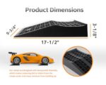 Heavy-Duty Low Profile Car Ramps, 4,400 lb Capacity, 2-Pack Jack Support Ramps - Image 2
