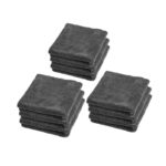 NATTCO Car Washing Kit 40X40cm Microfiber Towels Car Care Washing Thicken Towel Car Detailing Drying Cloth Cleaning Tool Wash Accessories (Color : Gray 9pcs, Size : Superfine Fiber)