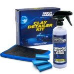 Nobu's Garage - Clay Mitt & Clay Bars Auto Detailing Kit with Waterless Car Wash Ceramic Detail Spray - Car Detail Spray & Lubricant, Quick Detailer Cleaner & Luber - Automotive Claybar Glove