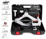 STANDTALL Electric Floor Jack - 3 Ton, Automatic, Scissor Lift, 12v, Ideal for Sedans and SUVs