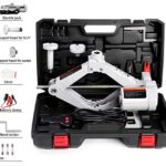 STANDTALL Electric Floor Jack - 3 Ton, Automatic, Scissor Lift, 12v, Ideal for Sedans and SUVs