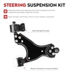Premium Front Lower Control Arms Kit for Buick Enclave, Chevy Traverse, GMC Acadia - 6pc Set - Image 2