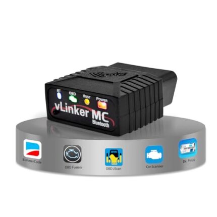 Vgate vLinker MC Bluetooth 3.0 OBD2 Scanner Code Reader Diagnostic Scan Tool for Android & Windows, Black