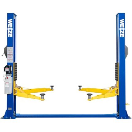 WEIZE 2 Post Automotive Car Lift, 12,000 lbs Capacity,220V 4HP Powerful Motor with Single Point Lock Release for Repaire Shop