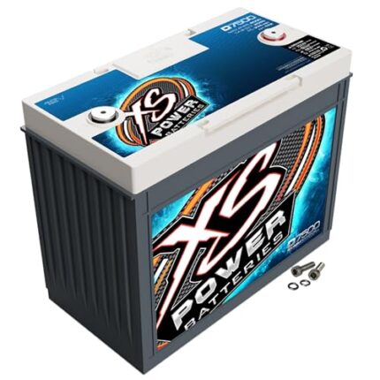 XS Power D7500 6000 Amp AGM Battery with M6 Terminal Hardware - 12 Volt 172Ah 2050CA Deep Cycle AGM Powercell for Golf Cart, RV or Car Audio Systems - 99.65 lbs, Maintenance Free, Sealed Design