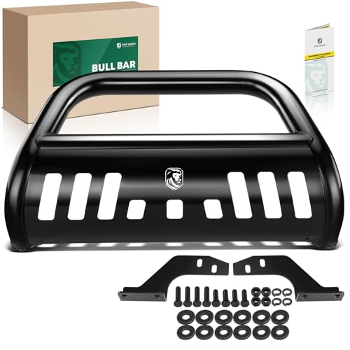 YHTAUTO 3" Bull Bar Push Bar with Skid Plate Light YHTAUTO 3" Bull Bar Push Bar with Skid Plate Light Mount Fit Nissan Models, Frontier 2022 2023 2024 2025, Alloy Steel Brush Guard for Truck Front Bumper Off Road Accessories