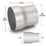 Stainless Steel Exhaust Pipe Reducer 3.5" to 4" Adapter | Heavy-Duty Performance Connector - Image 3