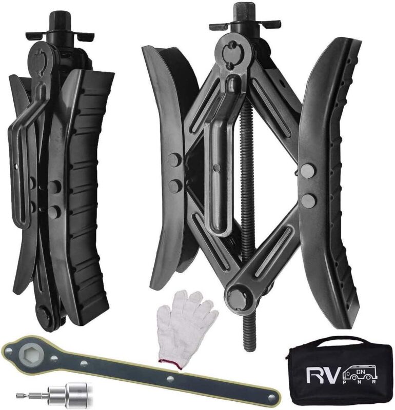 Stabilize Our RV with Stylish Camper Wheel Chock Accessories!