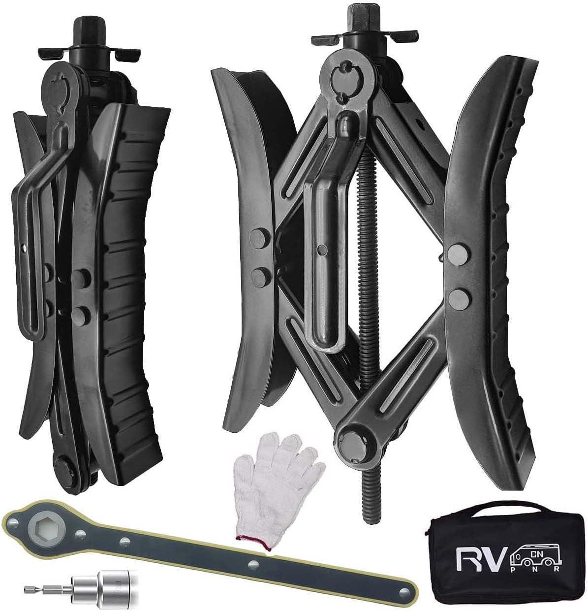 Stabilize Our RV with Stylish Camper Wheel Chock Accessories!