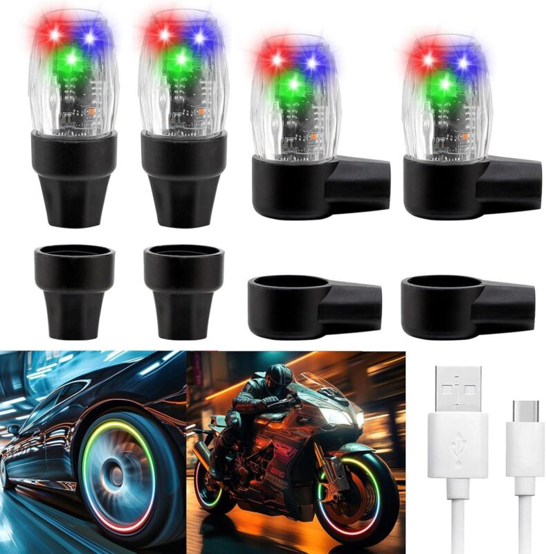 Light Up Our Rides: The Best 4-Pack LED Tire Valve Lights!