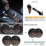 Mushroom Car Seat Cover Set 18pcs with Steering Wheel & Accessories - Image 5