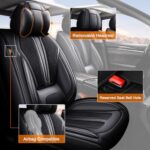 Mazda 6 Seat Covers 2010-2021 Full Set Faux Leather Waterproof - Image 4