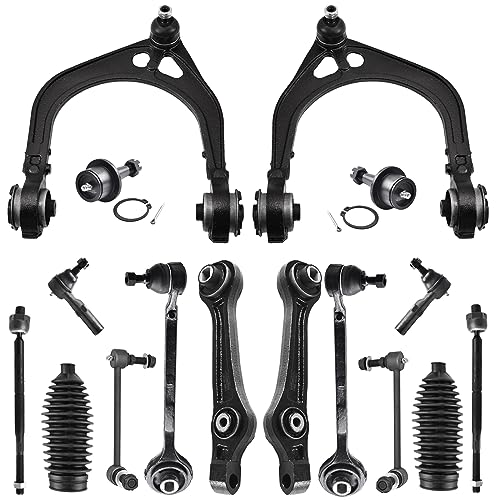 ASTARPRO - 16pcs Suspension Kit Front Upper and Lower Control ASTARPRO - 16pcs Suspension Kit Front Upper and Lower Control Arms and Ball Joints/Tie Rod End Inner and Outer with Boot/Sway Bar Links Compatible with 2005-2010 300 Dodge Challenger Charger Magnum