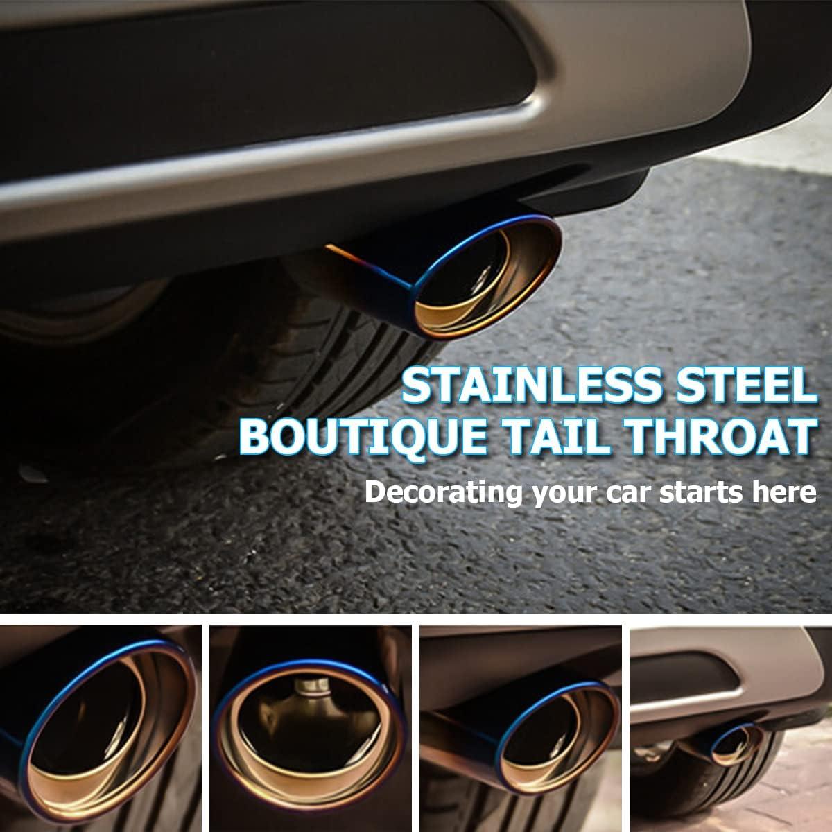 Revamp Your Ride: Sleek Chrome Exhaust Tip Magic!