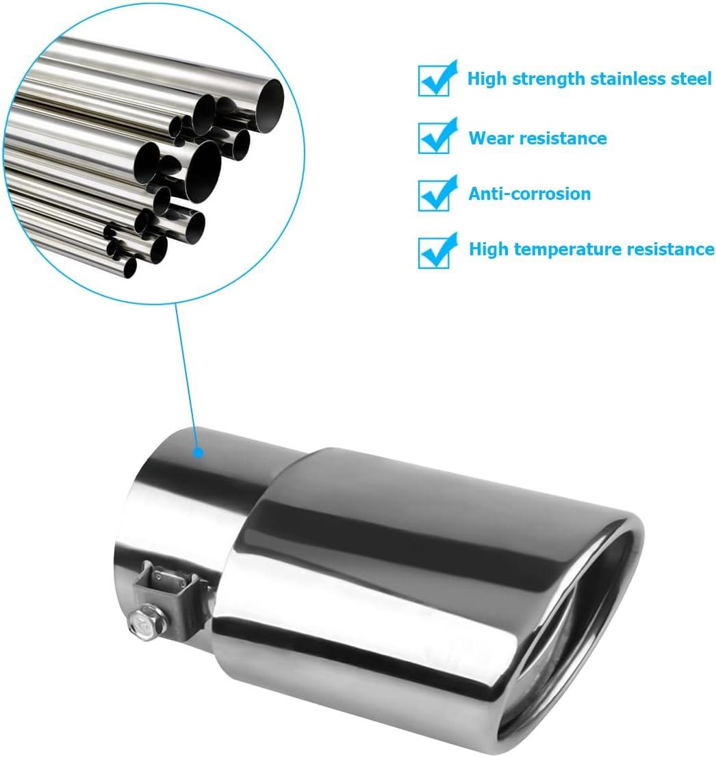 Revamp Your Ride: sleek Chrome Exhaust Tip Magic!
