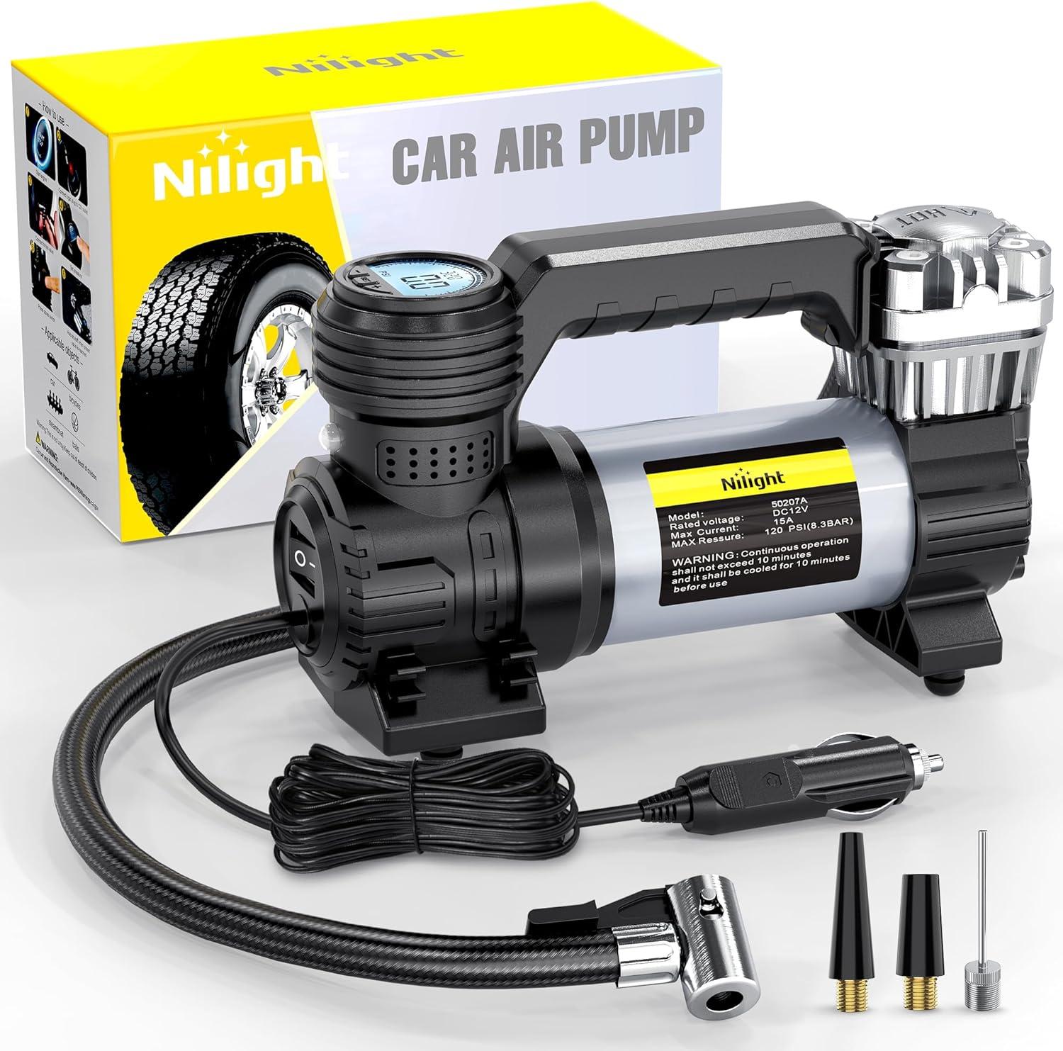 Discover Our Nilight Portable air Compressor: fast, Easy, Safe!