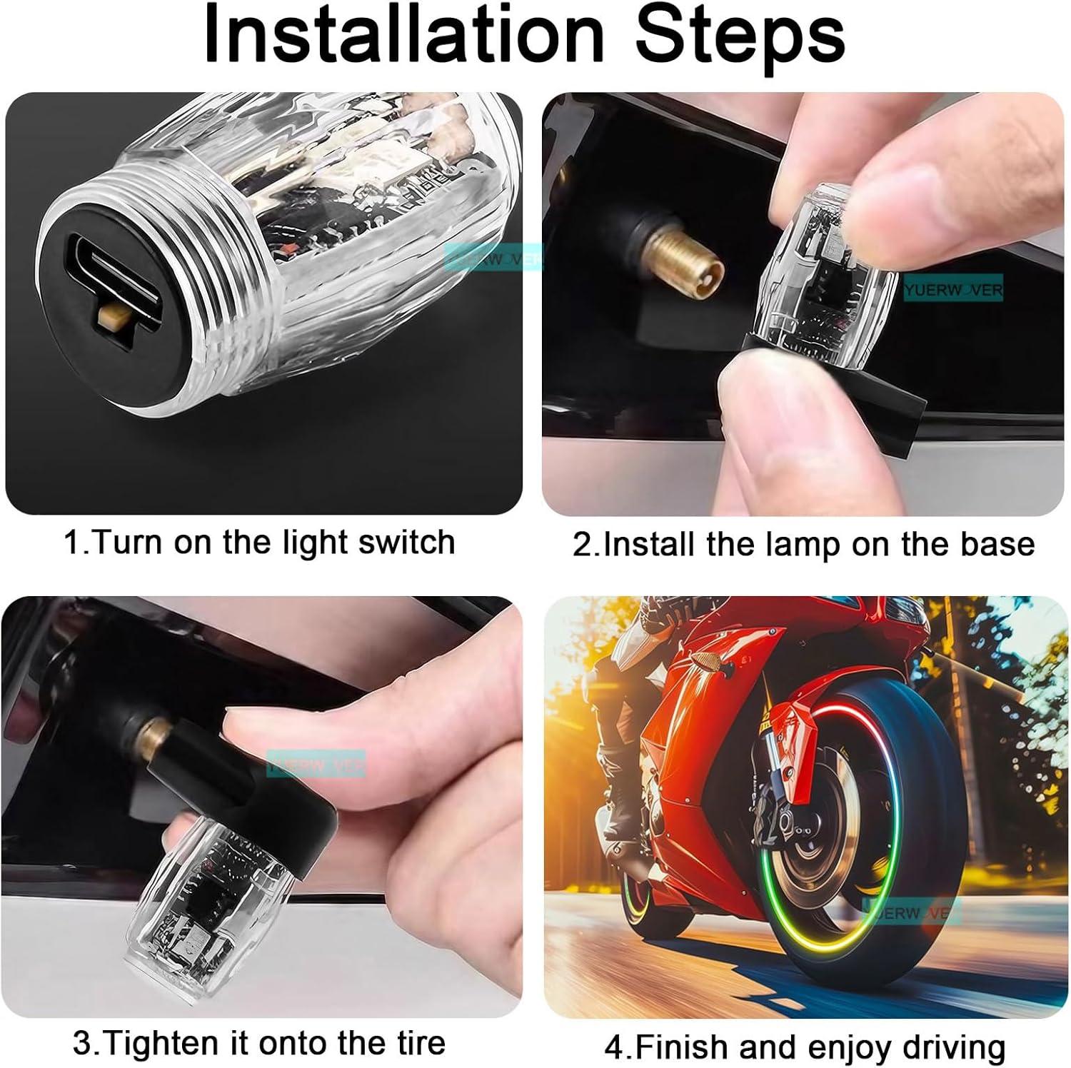 Light Up Our ‌Rides: The Best 4-Pack LED Tire Valve Lights!