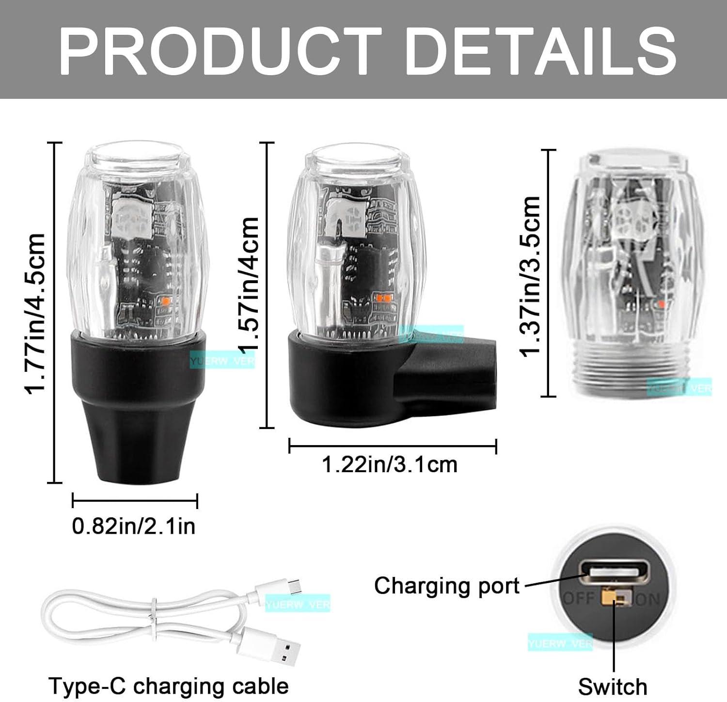 Light Up Our Rides:​ The Best 4-Pack LED Tire Valve Lights!