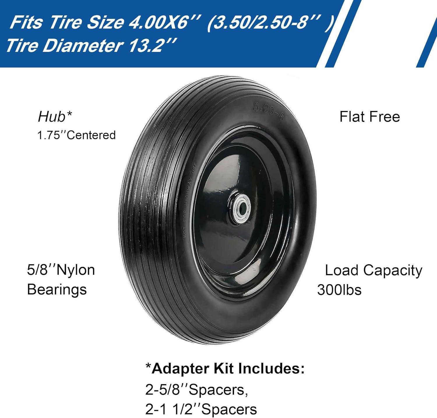 Upgrade Our ​wheelbarrow with 13-Inch Flat-Free Tires Today!