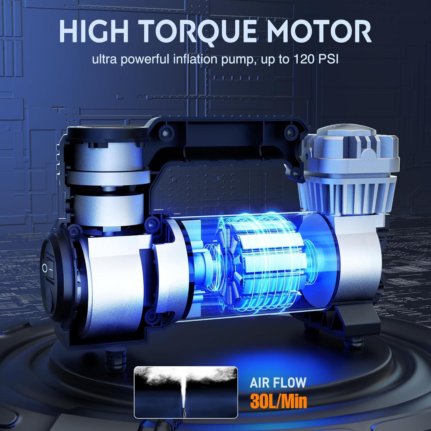 discover Our Nilight Portable Air Compressor: Fast, Easy, Safe!