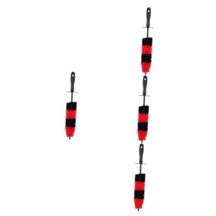ULTECHNOVO 4pcs Wheel Cleaner Brush Bendable Wheel Hub Brush Car Cleaning Kit Tire Cleaner
