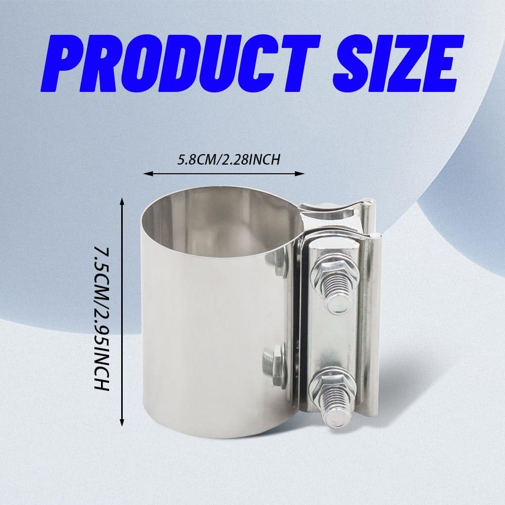 Seal Your Ride: Ultimate 2.25'' Exhaust clamp Solution!
