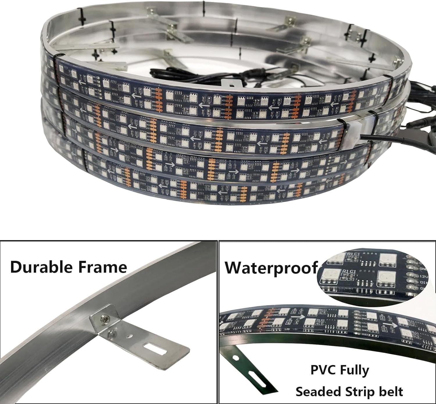 Light Up Our Rides: 15.5in Waterproof Wheel Rim Lights!