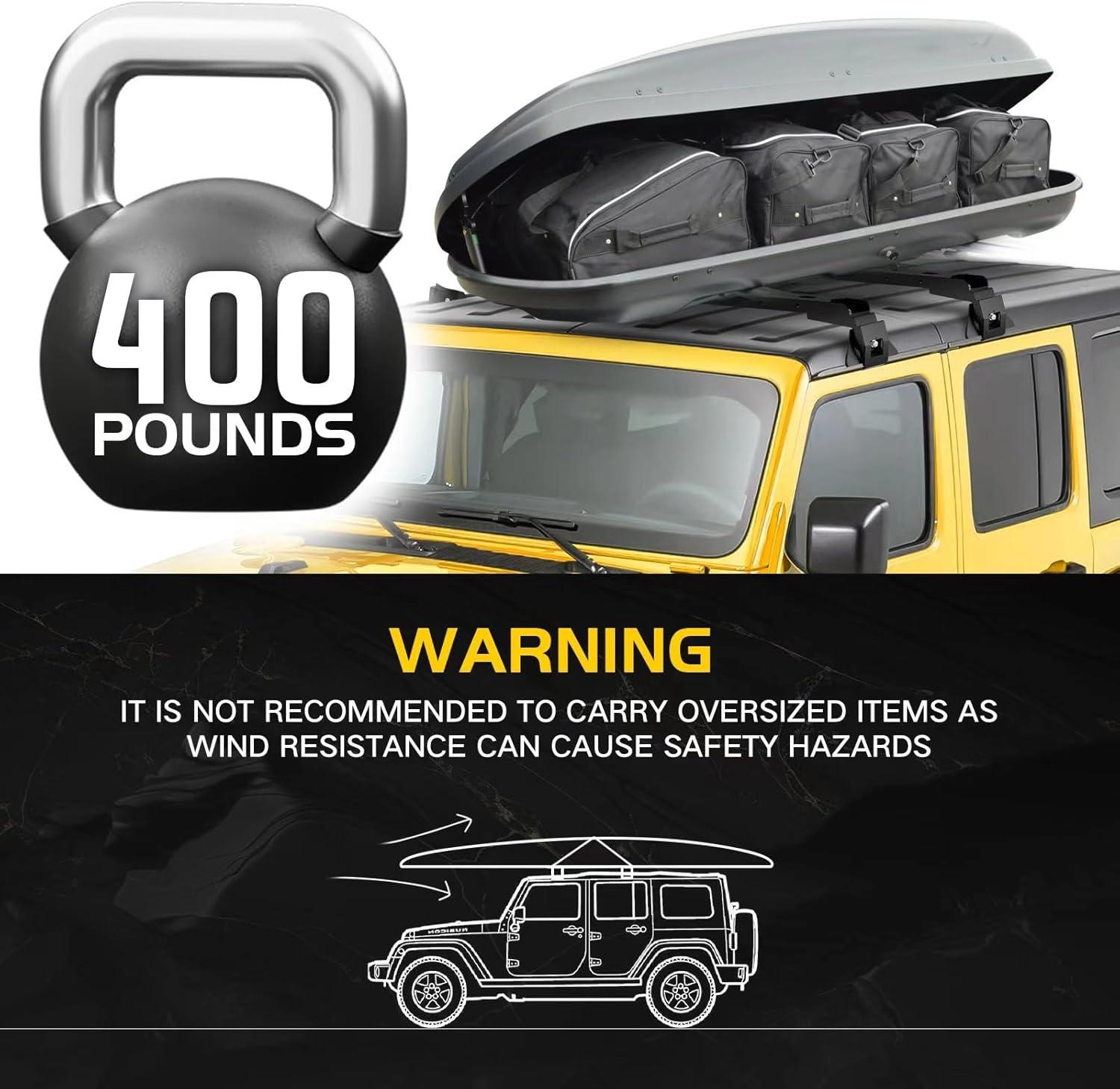 We Test: Jeep Wrangler 400 lbs Roof Rack Crossbars