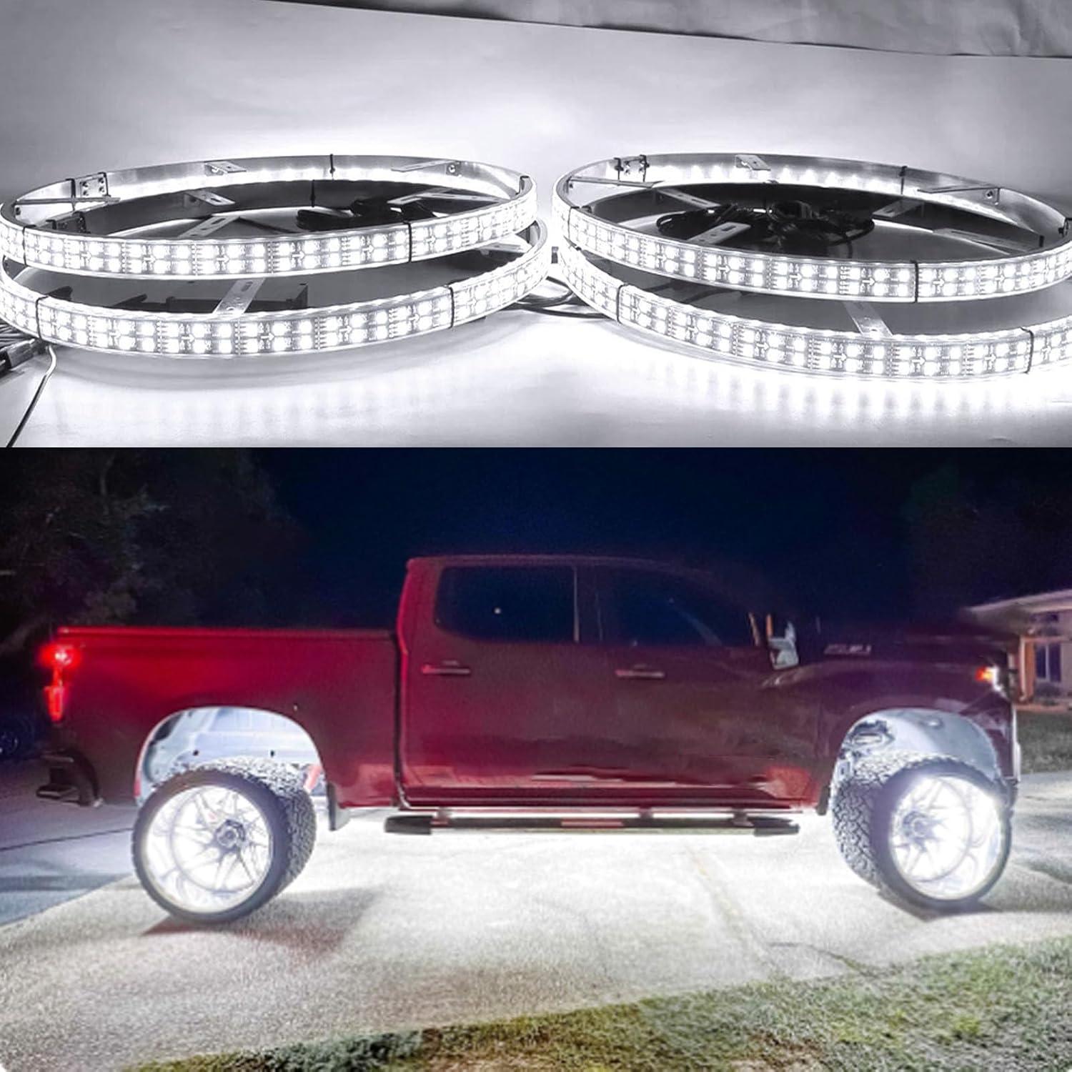 Light Up Our rides: 15.5in Waterproof Wheel ‌Rim Lights!