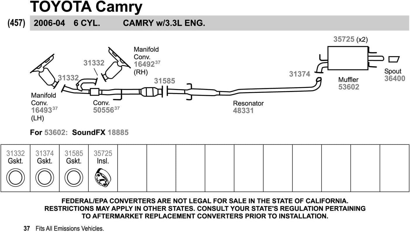 Toyota Camry exhaust: Precision Performance Upgrade