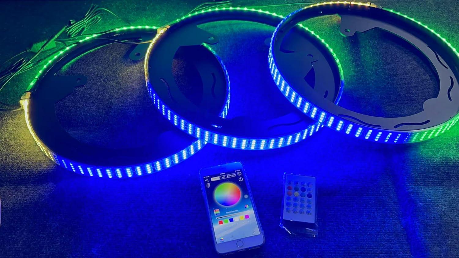 Transform Our Polaris slingshot with​ Vibrant RGB LED‍ Wheel Lights!