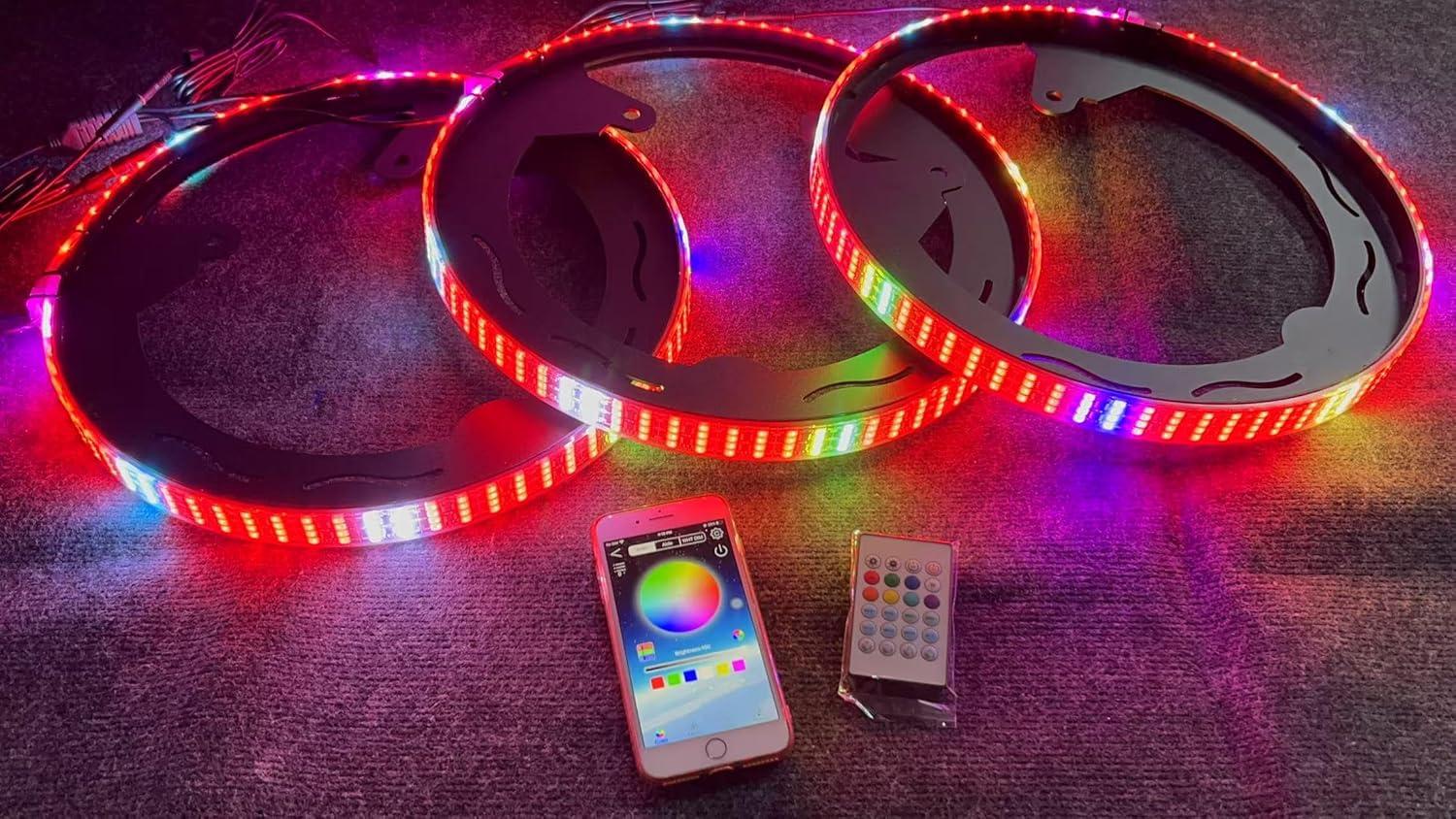 Transform Our Polaris Slingshot with Vibrant RGB LED Wheel Lights!
