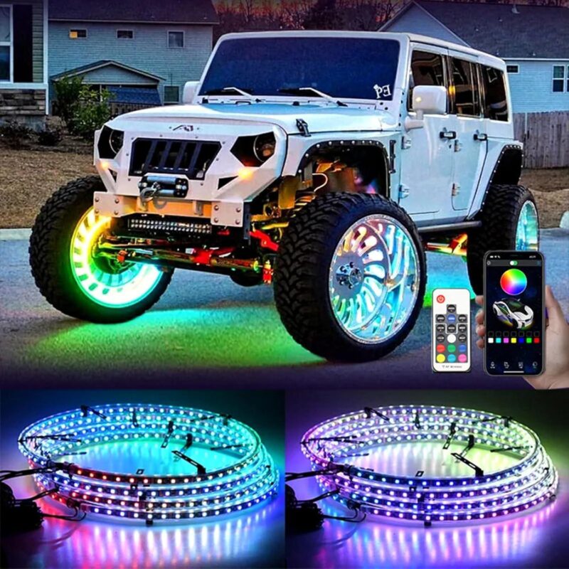 Illuminate Our Rides: RGB Wheel Lights for Trucks & SUVs