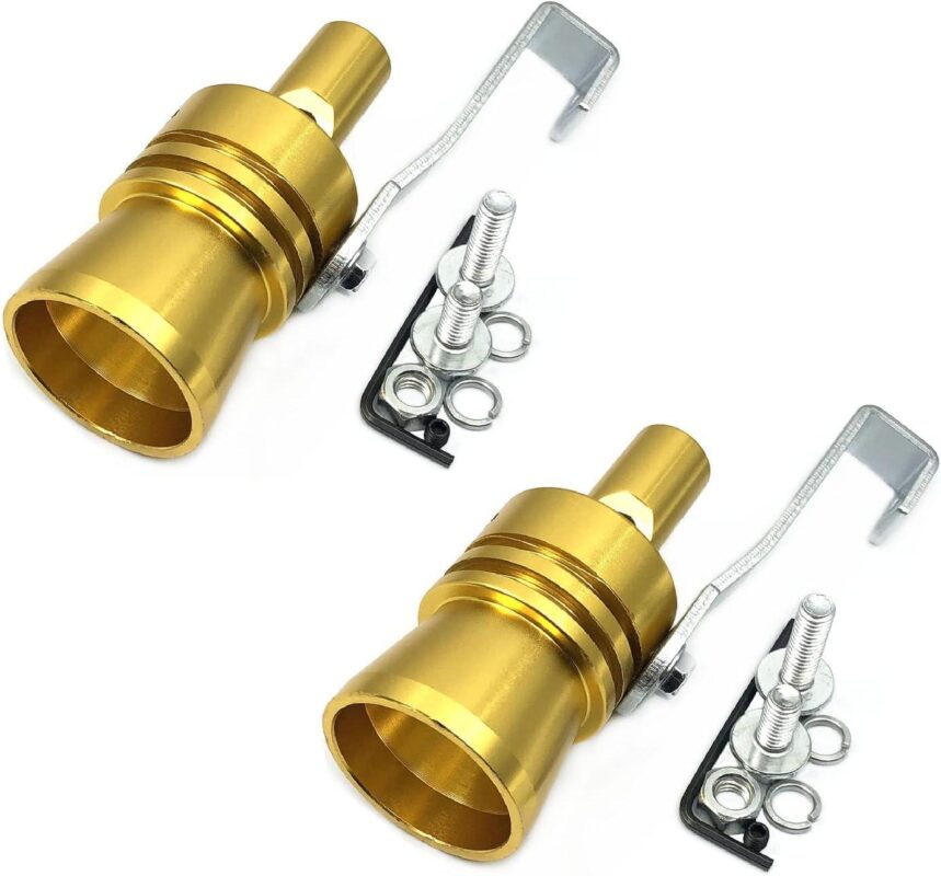Roar Like a Turbo: XL Gold Exhaust Whistle Magic!