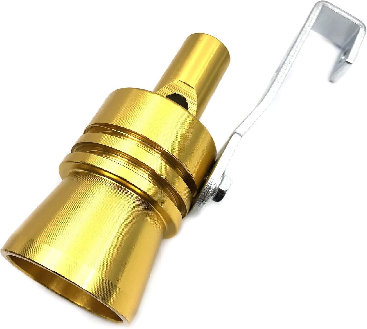 Roar Like a Turbo: XL Gold Exhaust Whistle Magic!