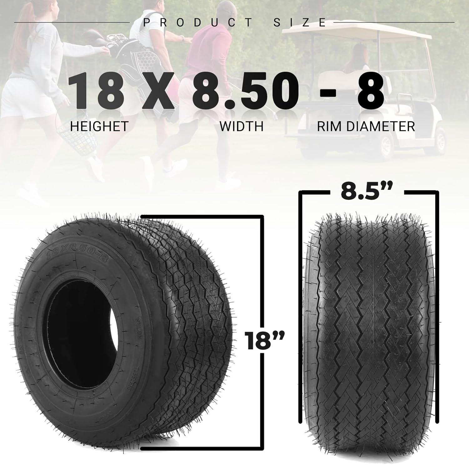 Upgrade Our Golf⁢ Carts with Durable 18x8.50-8⁢ Tubeless Tires!