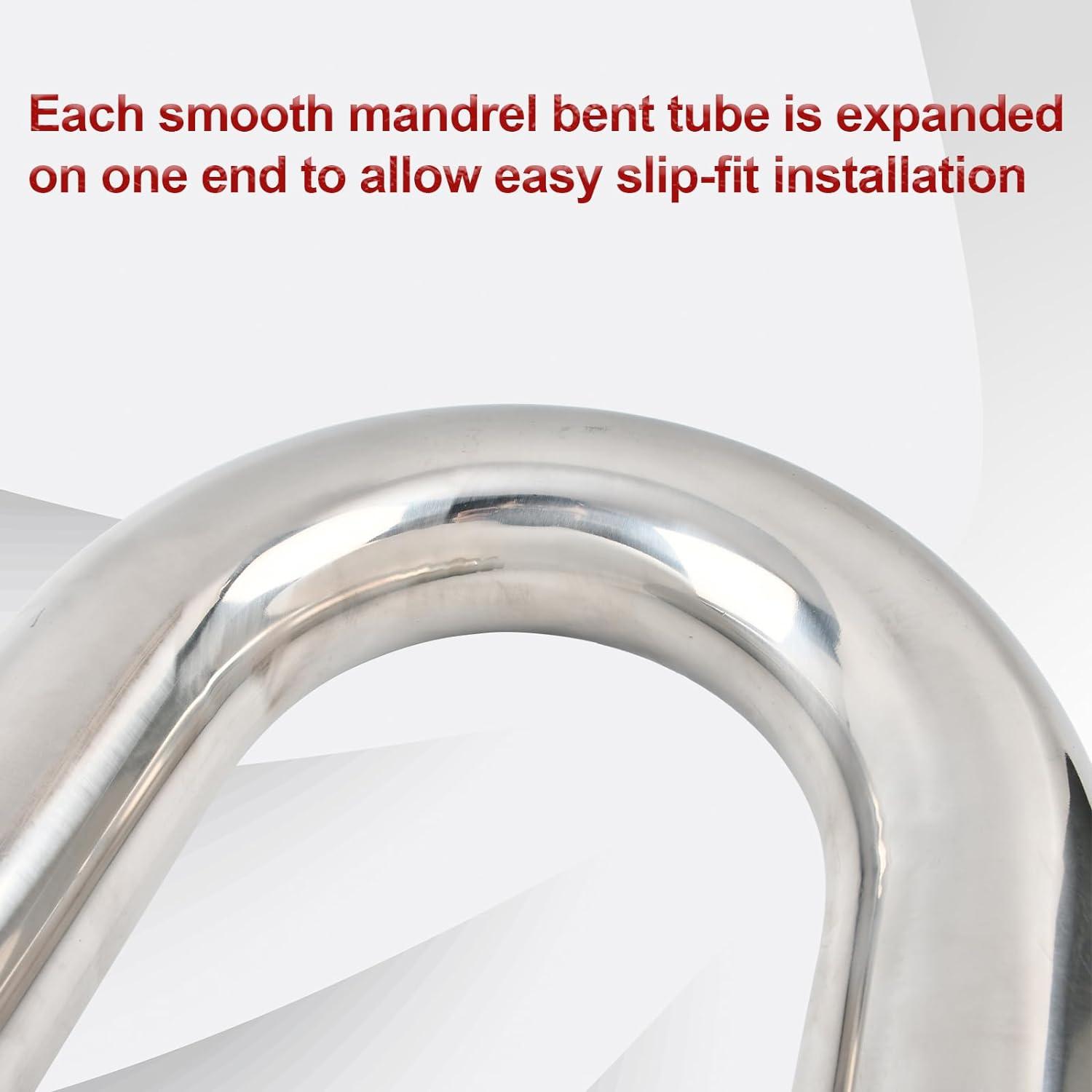 Ultimate DIY Exhaust: 8-Piece Stainless Steel Pipe Kit