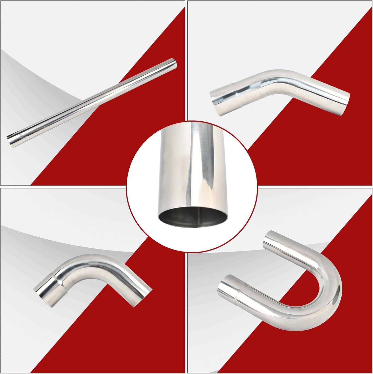 Ultimate DIY Exhaust: 8-Piece Stainless Steel Pipe Kit