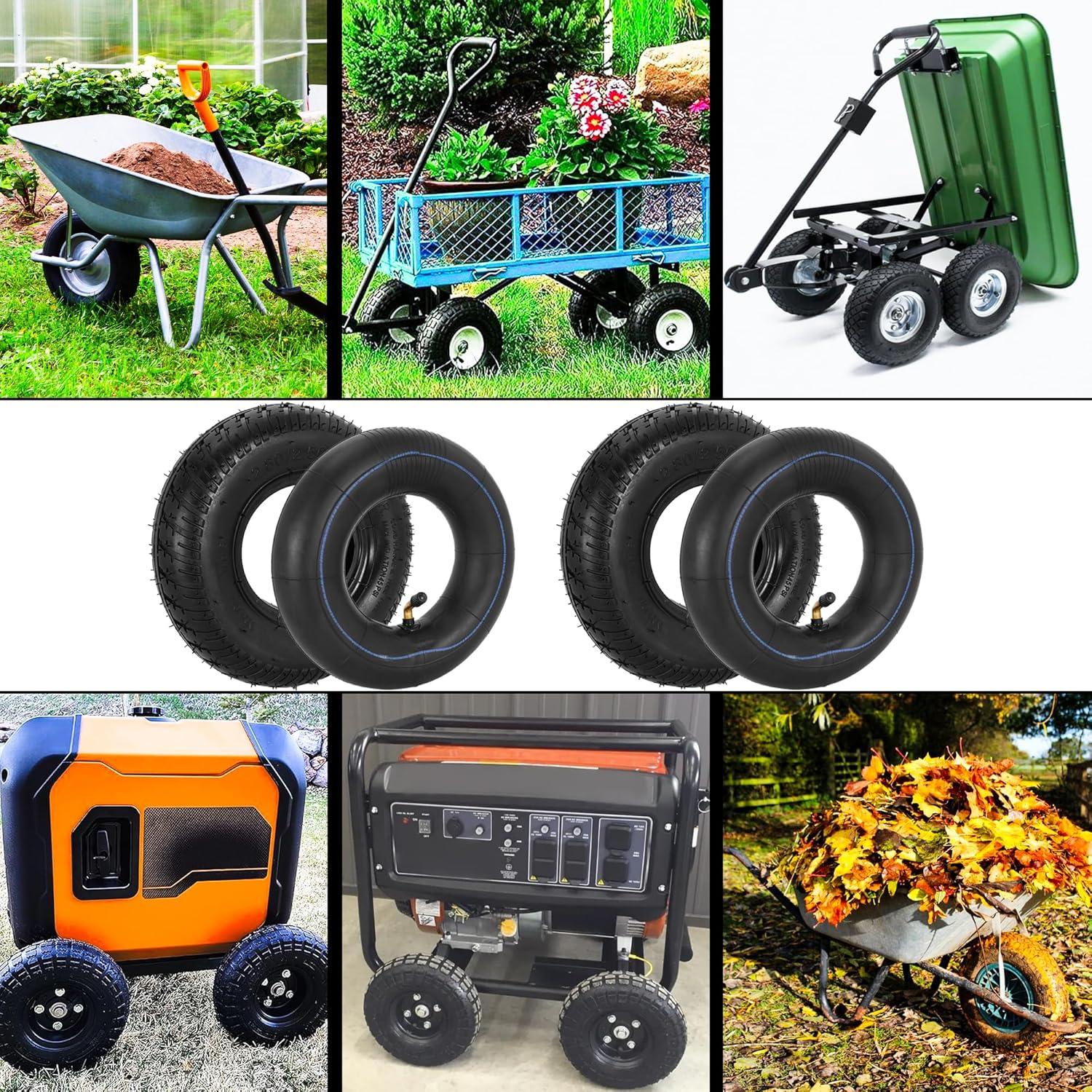 Rev Up Our Garden Carts with Quality ‌2.80/2.50-4 Tire Assemblies!