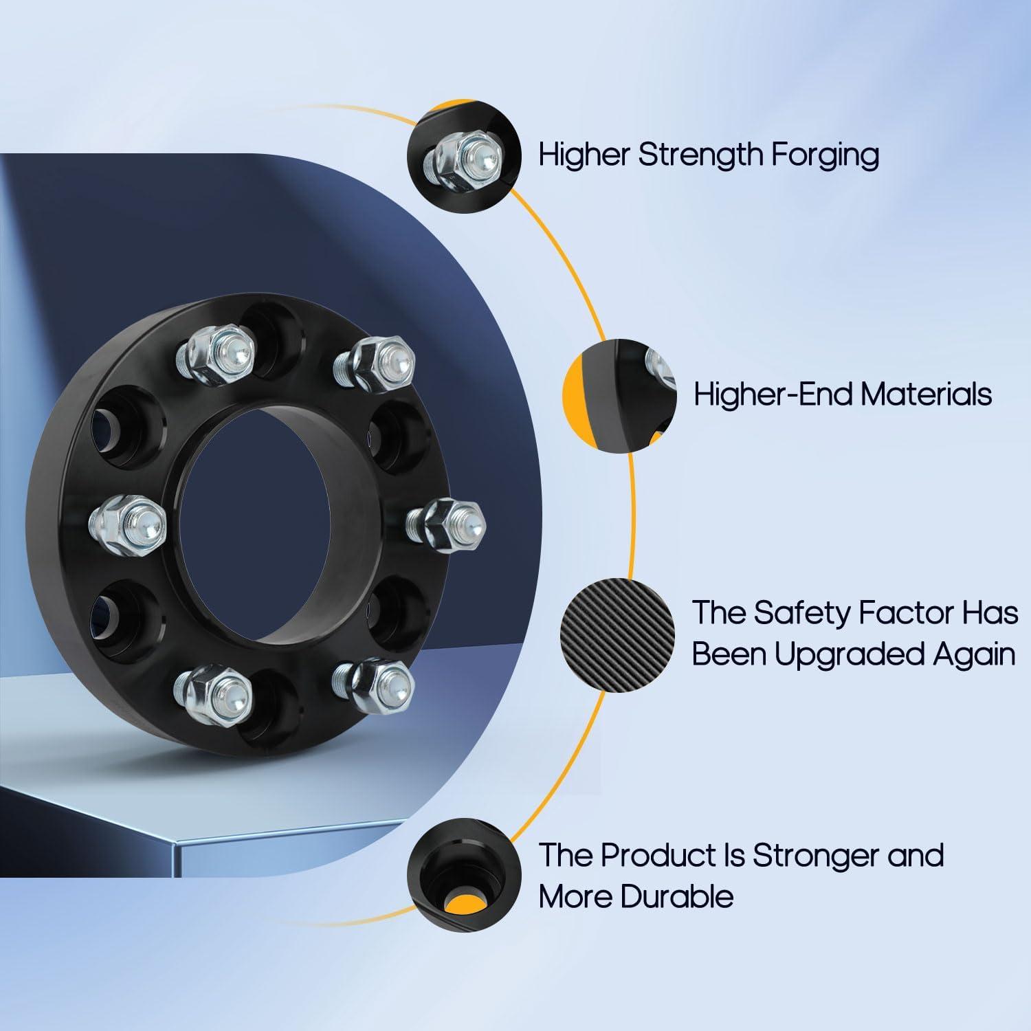 upgrade Our Ride:​ OCPTY 6x5.5 Wheel ‌Spacers for Tundra &‍ LX600