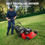 PowerSmart 22" Self-Propelled Gas Lawn Mower 150cc 3-in-1 Mulch - Image 4